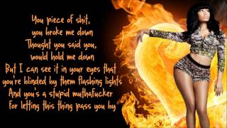 Nicki Minaj  Fire Burns Lyrics Video [upl. by Chandos]