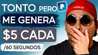 5 en 60 SEGUNDOS La Mejor Página Para Ganar Dinero Por Internet En PayPal 2023 [upl. by Novad]