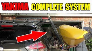 Yakima Showdown JayLow Folding J Cradle TimberLine Kit Installing Review Complete Kayak System [upl. by Earized]