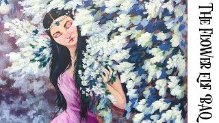 The Flower Elf Acrylic Painting on Canvas Fairy Tale part 3  TheArtSherpa [upl. by Everest51]