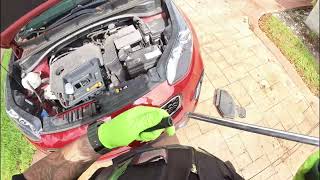 2017 Kia Sportage jump start battery replacement new battery [upl. by Jeramey404]