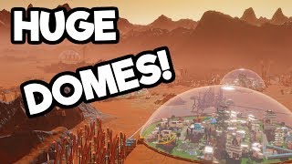 Surviving Mars Gameplay 2  Building Our First Dome for Colonists [upl. by Arraic]