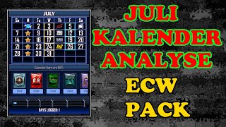 Juli Kalender Analyse der langweiligste Kalender ever   Wann neue Stufe   WWESuperCard Deutsch [upl. by Annoid]