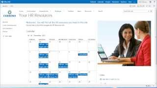 Como criar um calendário no SharePoint 2013 [upl. by Zack560]