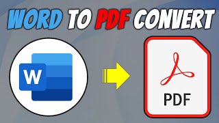 How to Convert MS Word to PDF in Windows 11 [upl. by Ahtoelc]