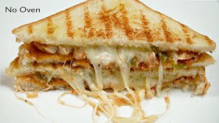 BEST SANDWICH  Chicken Cheese Sandwich  MOST OVERLOADED  Club Sandwich Recipe [upl. by Htur108]