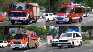 Brand in Altstadt von WF  Reserve NEF als OrgL Alarmfahrten zu einem Brand in Wolfenbüttel [upl. by Ellette23]