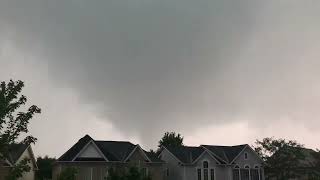 Watching a Tornado Form 🌪 shorts tornado clouds destruction nature thunderstorm rollcloud [upl. by Aznaed]