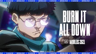 Burn It All Down ft PVRIS  Worlds 2021  League of Legends  SLOWED  REVERB [upl. by Auqinu477]