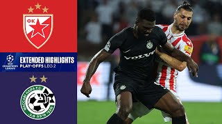 Crvena zvezda vs Maccabi Haifa Extended Highlights  UCLQ PlayOffs Leg 2  CBS Sports Golazo [upl. by Ntsuj489]