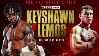 KEYSHAWN DAVIS KOs OVERWEIGHT LEMOS FIGHT COMMENTARY [upl. by Dupre]