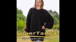 SUPERTANYA black fuzzy mohair tailor made sweater [upl. by Thaine]