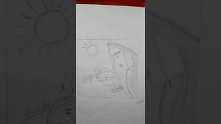 How to draw chhath Puja drawing 🙏chhathpuja chhath chhatpuja2024 shorts ytshorts drawing art [upl. by Anitsirhcairam]