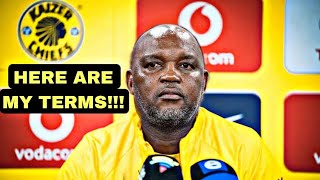 PITSO MOSIMANE HAS CONDITIONS FOR KAIZER CHIEFSCAVIN JONSON IS UNFAZZED [upl. by Eillom]