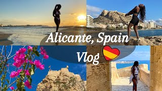 How To Solo Travel Vlog  I spent 36 Hours  in Alicante Spain  Khosi H [upl. by Kcirtapnaes]