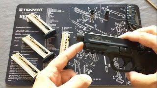 SampW MampP 22 Compact  How to Remove the Thread Protector and Install the EWK Arms Thread Adapter [upl. by Kluge]