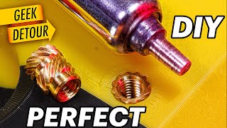 How to use Brass Inserts on 3D Prints make your own tips cheap [upl. by Nerok]