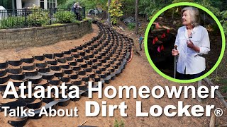 Atlanta Homeowner Installs Dirt Locker® For Erosion Control amp Terracing With Blowin Soil Service [upl. by Ambert448]