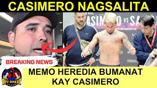 Casimero May Reaction Matapos Mag Overweight  Memo Heredia May Banat Kay Casimero [upl. by Aicilev968]