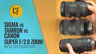 F28 Super zoom battle Sigma 28105mm vs Tamron 35150mm vs Canon 24105mm [upl. by Elmajian]