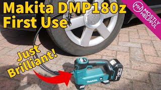 Makita DMP180z Portable Inflator  Overview and first use [upl. by Bast]