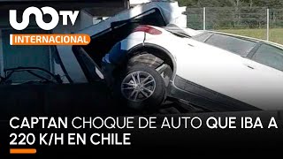 Automovilista choca contra caseta de peaje en Purranque Chile iba a más de 200 kilómetros por hora [upl. by Honan]