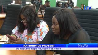 Nationwide Protest 3rd Republic Reps Advocate For Peace [upl. by Nobie]