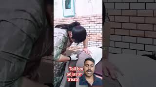 Tail bone adjustment by Dr deepanshi chiropractic physiotherapist short video viral tail bone [upl. by Kingdon]