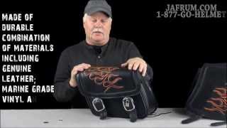 Saddlemen Highwayman Tattoo Saddlebags Review  Jafrumcom [upl. by Aliban]