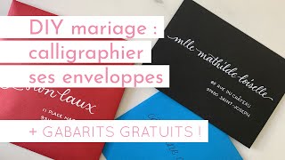 DIY MARIAGE  CRÉER SES ENVELOPPES EN CALLIGRAPHIE SOIMÊME  Alexiane Davenport Lettering [upl. by Erdreid]