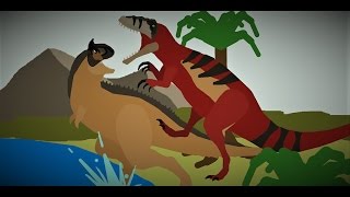 Megaraptor Vs Carnotaurus Jurassic Dinosaur Battle [upl. by Nandor]