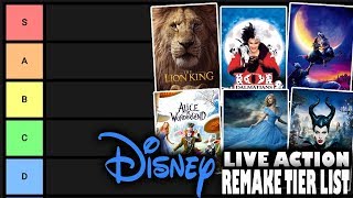 Disney Live Action Remakes Tier List Ranked [upl. by Luckett]