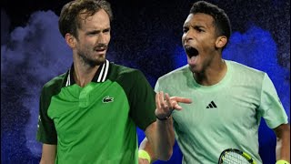 Felix AugerAliassime vs Daniil Medvedev  Australian Open 2024 [upl. by Ashti47]