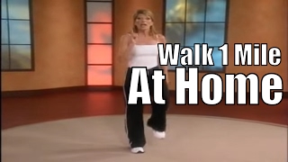 1 Mile In Home Walk  Walking Workout Videos [upl. by Eerahc]