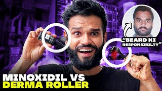 Minoxidil vs Derma Roller For Fast Beard Growth  How To Grow Beard  BeYourBest Grooming San Kalra [upl. by Longley]