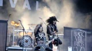 Black Veil Brides  Love Isnt Always Fair  Sweden Rock 2011 [upl. by Atikahc]