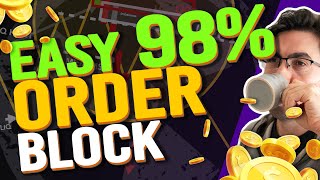 EASY ORDER BLOCK TRADING 98 Simple ICT Strategy NO DAILY BIAS NEEDED [upl. by Bostow]