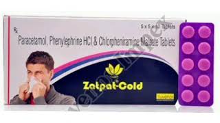 Zatpat Cold Tablets Paracetamol Phenylephrine HCI amp Chlorpheniramine Maleate Tablets [upl. by Leur]