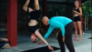 Aerial Yoga Class Share Michael Sands Yoga is live [upl. by Brunhilda]