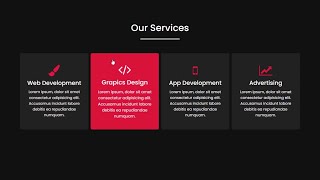 How To Make Responsive Service Section Using HTML And CSS  Responsive Tutorial  Rizowan Ahmed Safi [upl. by Ellicul]