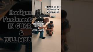 60 second short clip 2 hand choke escape from guard amp mount jiujitsu judo mma selfdefense win [upl. by Luigino311]