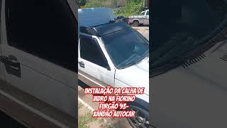 Instalação da calha de vidro na Fiorino Furgão 93Xandão AutoCar [upl. by Ayerf]