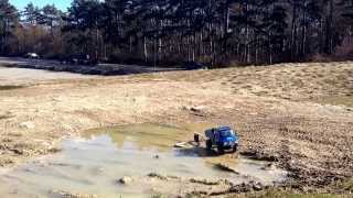 RC Tamiya CC01 Unimog mit Anhänger RohbauTestfahrt [upl. by Megdal530]