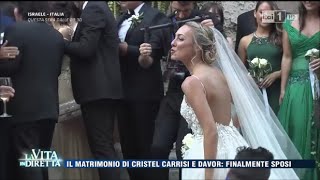 Il matrimonio di Cristel Carrisi e Davor Luksic  La Vita in Diretta 07092016 [upl. by Cristina]