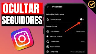 Como OCULTAR LISTA de SEGUIDORES en INSTAGRAM  Paso a Paso [upl. by Aihtiekal]