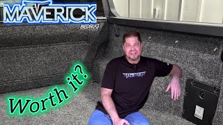 Ford Maverick FX4 truck bed liner install Why the Bedrug carpet mat option rocks [upl. by Hairahcaz]