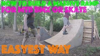 HOW TO BUILD A MASSIVE WOOD JUMP FOR MTB BMX OR SKATE [upl. by Gent]