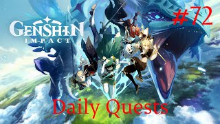 Genshin Impact Walkthrough Part 72  Daily Quests 20 No Commentary [upl. by Aihsemot91]