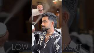 LOW FADE  TEXTURED HAIRSTYLE FOR MEN BEARDFADE😎menshaircuthairmakeover vurvesalon lowfade [upl. by Alatea]