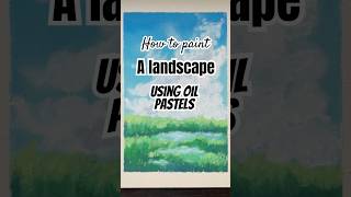 Oil Pastel Art Landscape art oilpastel oilpasteldrawing [upl. by Ssej]